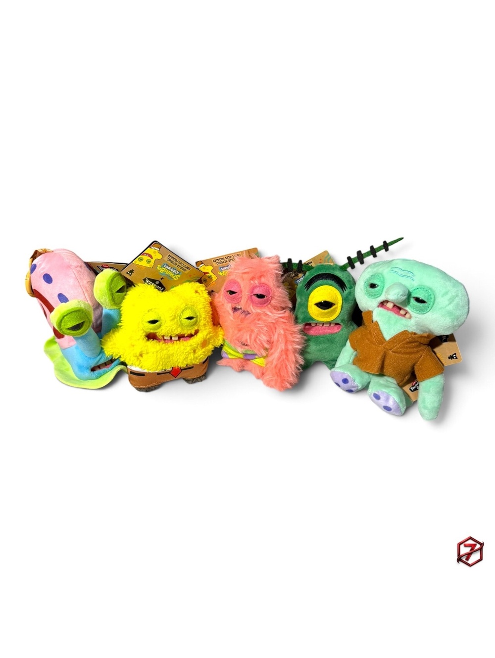 Fuggler x SpongeBob SquarePants Plush Keychain Set of 5 Gary Patrick Squidward